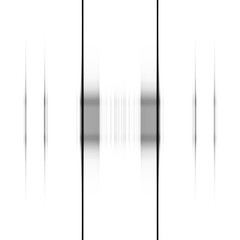 Black and white striped abstract background overlay. Motion effect. PNG graphic illustration with transparent background.