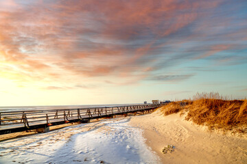 Strand von Sankt Peter Ording, Nordsee, Deutschland 