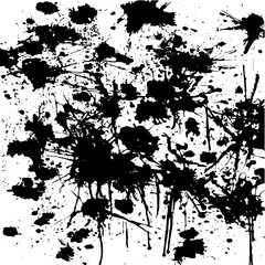 Grunge background of black and white. Abstract illustration texture of cracks, chips, dot. Dirty monochrome pattern of the old worn surface