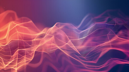 an abstract image of radio frequency waves blending seamlessly with geometric shapes and lines.