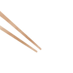chopsticks isolated on white background