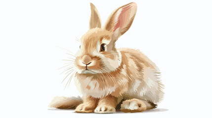 Fototapeta na wymiar Easter bunny cute face rabbit vector illustration is