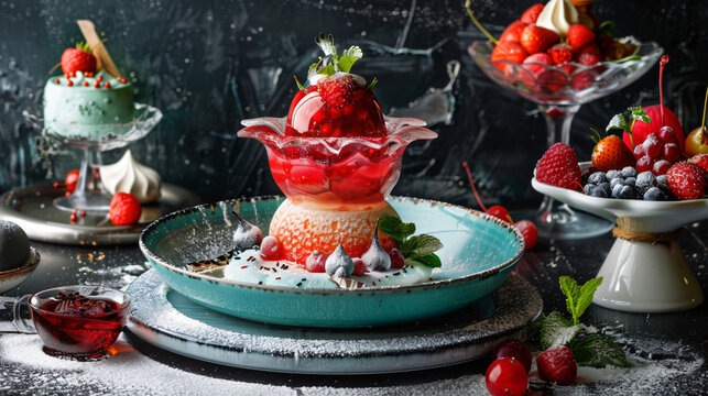 Captivating images of exquisite dishes and dresser