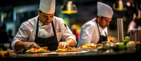 professional Chefs showcase skills in a cooking