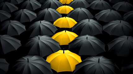 Umbrella illustration, success concept