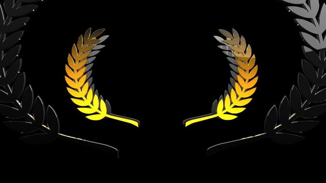 silhouette element, logo Floral Wreaths