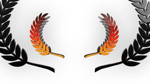 silhouette element, logo Floral Wreaths