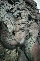 A sculpture in the Angkor Wat temple
