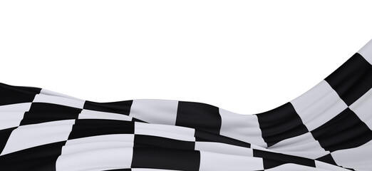 Black and white flag