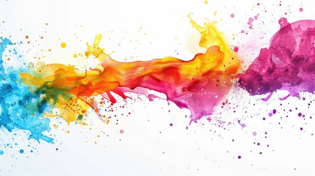 Our image showcases an abstract background with vibrant watercolor splashes—a dynamic representation of artistic expression, fluid art, and the beauty of modern abstract design