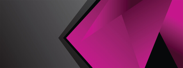black and purple abstract modern banner design