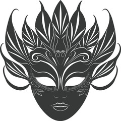 Silhouette Mask for the masquerade black color only
