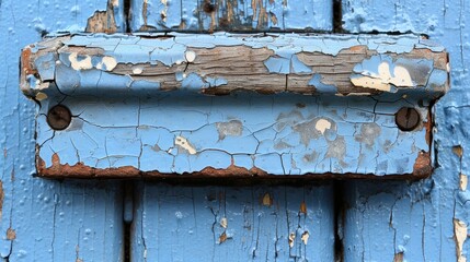 A Dance of Decay and Color: The Artistry of Time's Touch on a Blue Door