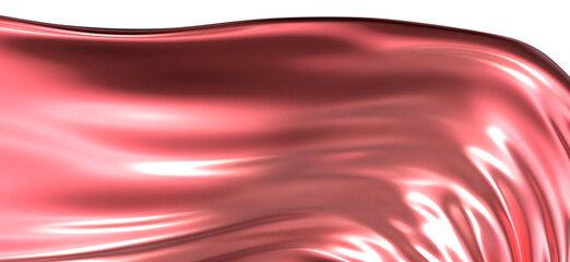 Obraz premium Abstract red cloth falling. Satin fabric flying in the wind