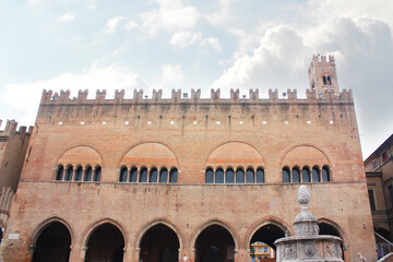 Palazzo della Arengo on Piazza Cavour in Rimini, Italy