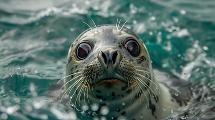 Fototapeta premium seal in the water