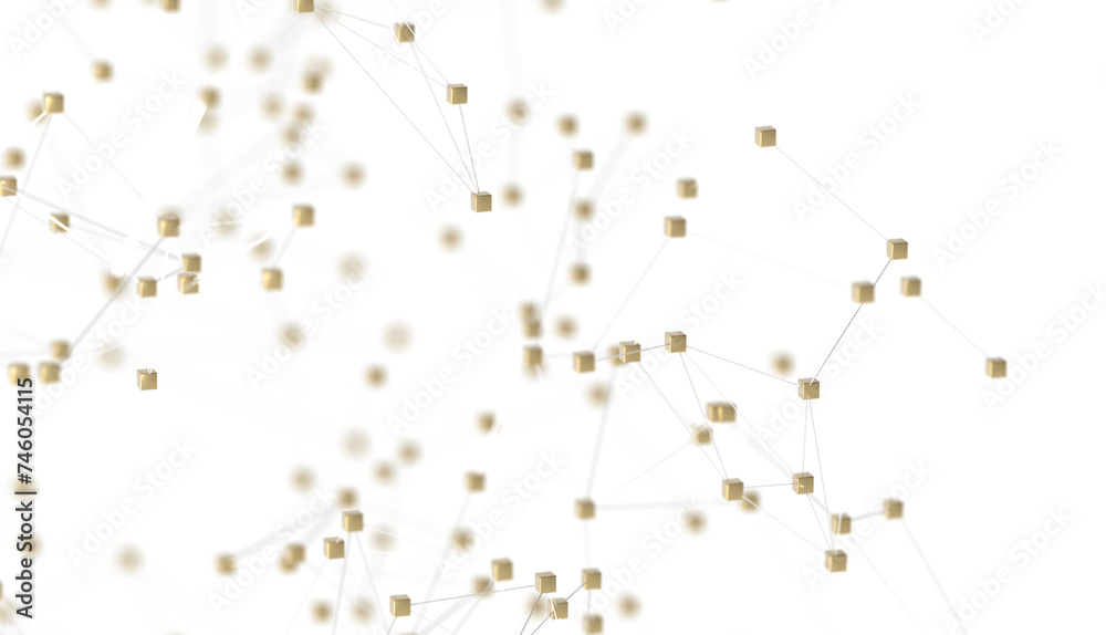 Aufkleber The structure of the network connection of points and lines. Data technology.