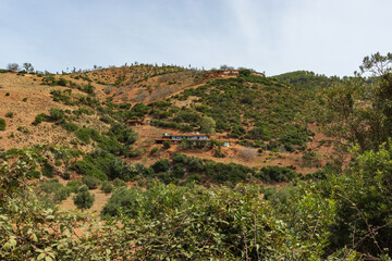 Fototapeta na wymiar A marginalized village in northern Morocco near Azla and Tetouan