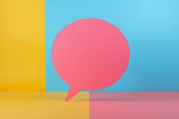 Expressive Speech: Vibrant Bubble Communicating in Bold Colors on a Dynamic Background 