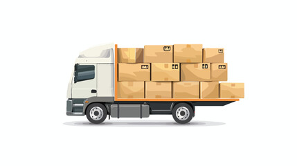 Logistic design. Shipping and Delivery conception 