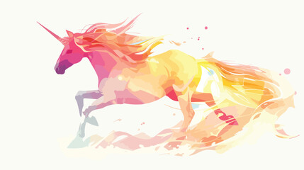Obraz na płótnie Canvas Magical unicorn icon isolated on white background 