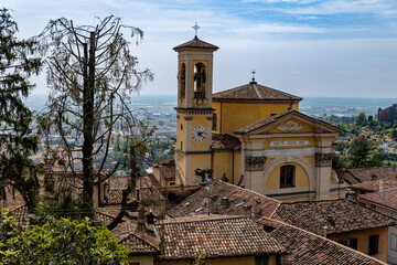 Church in the ancient northern Italian city of Bergamo