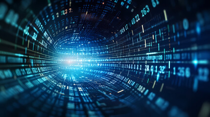 Fototapeta premium Software background with numbers, matrix