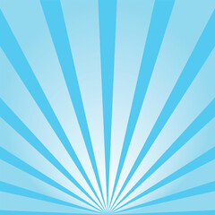 Sun rays retro vintage style on blue background, Sunburst pattern background. Rays. Summer banner vector illustration. Abstract sunburst wallpaper for template business social media advertising.