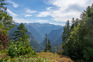 Fototapeta na wymiar The landscape in Alps, Slovenia