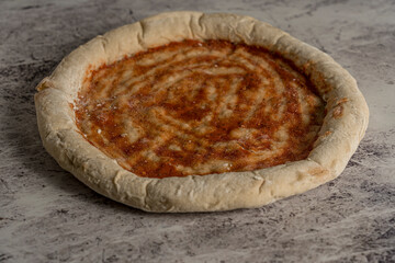 homemade pizza mold ready to eat