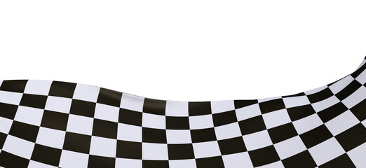 Checkered flag, race flag background - PNG