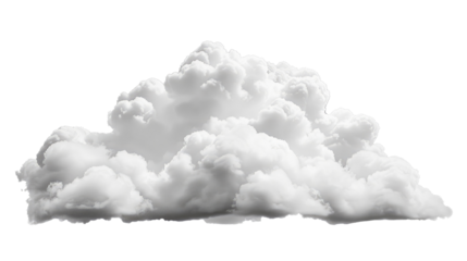 Cotton Wool Grey Cloud isolated on transparent