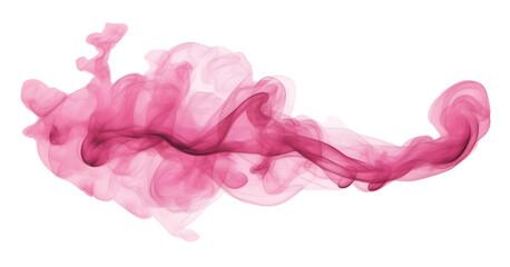 Smoke on pink on a transparent background, png. Effect element - obrazy, fototapety, plakaty