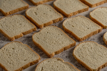 homemade sourdough bread made gray background