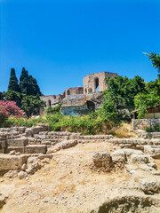 Fototapeta na wymiar Old Town of Rhodes World Heritage City, UNESCO, Greece 