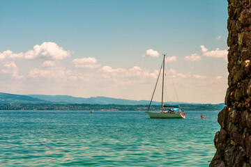 View of Lake Garda in Italy.