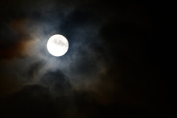 Naklejka na ściany i meble Full moon in the night