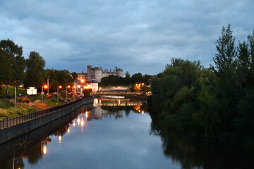 Fototapeta na wymiar Kilkenny City at the evening