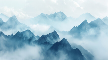 3 d rendering of mountain landscape