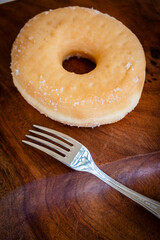 donut and fork
