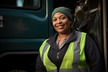 Portrait of a female sanitation worker