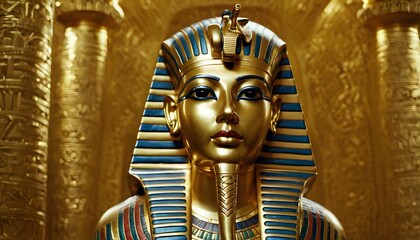 Gold Tutankhamun Statue