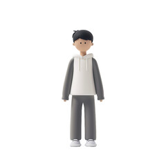 Obraz premium 3D asset - student