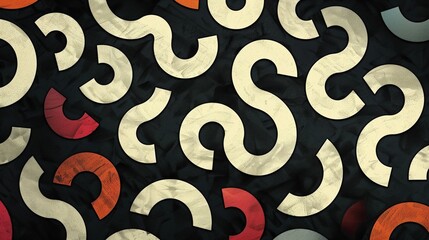 Obraz premium Abstract Puzzle Pattern: Texture, Design, Art, Background, Colorful, Modern, Decorative, Style, Graphic, Unique