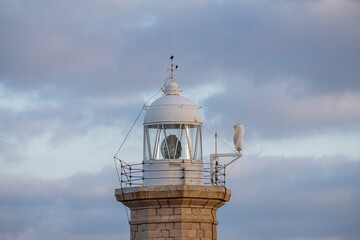Fototapeta na wymiar Punta Nati cape lighthouse, Ciutadella, Menorca, Balearic Islands, Spain