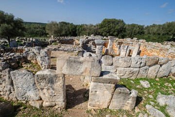 Cartailhac Circle, Iron Age dwelling, Torre d'en Galmés talayotic village, Alaior, Menorca, Balearic Islands, Spain