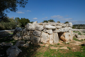 Biniac - L 'Argentina occidental, circular plant burial nave, Alaior, Menorca, Balearic Islands,...