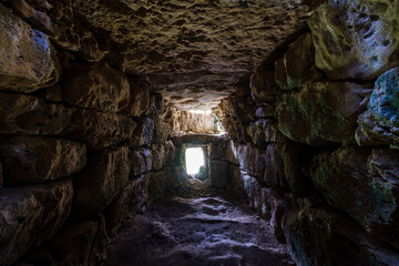 Rafal Rub&iacute; naveta sur, bronze age, Alaior, Menorca, Balearic Islands, Spain