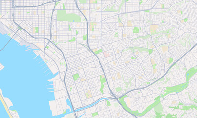 National City California Map, Detailed Map of National City California