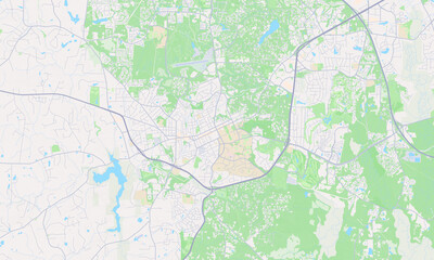 Fototapeta na wymiar Chapel Hill North Carolina Map, Detailed Map of Chapel Hill North Carolina